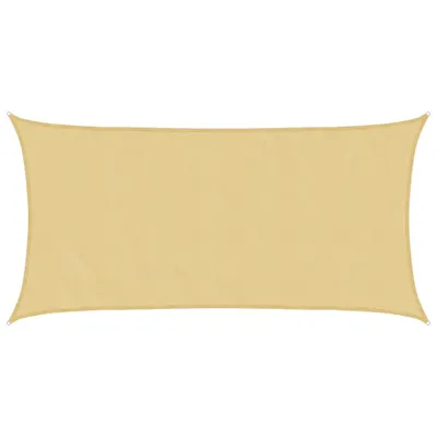 Image de vidaXL Voile d'ombrage couleur sable 6x3 m 100% Polyester Oxford