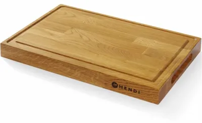 Produktbild von HENDI Servierbrett aus Eichenholz, 420x280x(H)40mm