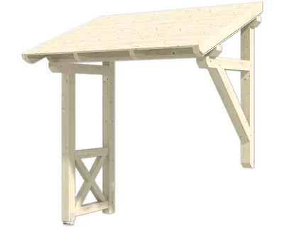 Produktbild von SKAN HOLZ Vordach Paderborn 3 natur 242x156 cm