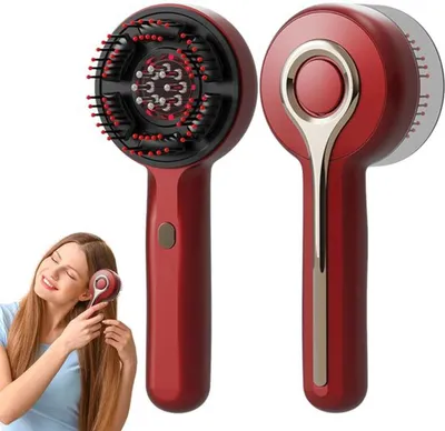 Productafbeelding van Azomor® Innovatieve elektrische hoofdmassageapparaat met instelbare snelheden en rood licht