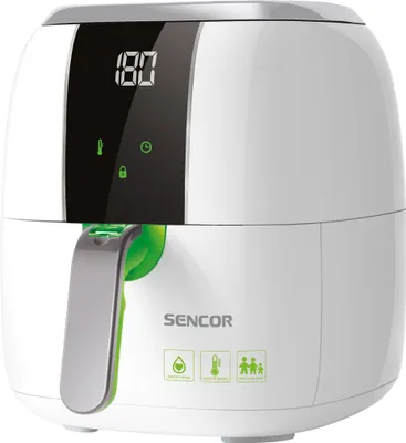 Obrázek produktu pro SENCOR SFR 5320WH Horkovzdušná fritéza, objem 3 l, příkon 1400 W, 6 volitelných programů na přípravu pokrmů, vyjímatelný fritovací koš