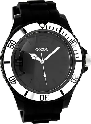 Produktbild von Oozoo Silikon Uni Uhr Analog Quarzuhr Armband schwarz Vintage Series D2UOC4169A