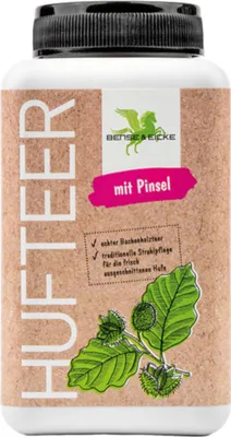 Produktbild von B & E Hufteer mit Pinsel - 500 g