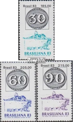 Produktbild von Briefmarken Brasilien 1983 Mi 1980-1982 (kompl.Ausg.) postfrisch Briefmarkenausstellung