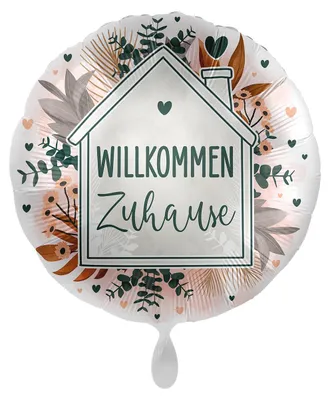 Produktbild von Folienballon rund 43cm Willkommen Zuhause