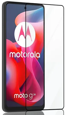 Obrázek produktu pro 1-balení Motorola Moto G24 Ochranné sklo na displej - Tvrzené sklo 9H - Super kvalita 3D