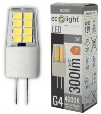 Produktbild von LED-Lampe G4, 3W, 12V, 4000K, 300lm