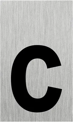 Obrázek produktu pro Hliníková cedule na dveře "c" 100x60mm