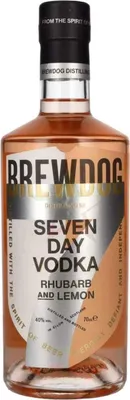 Immagine prodotto di Brewdog Distilling Co. SEVEN DAY Vodka al rabarbaro e limone 40,0 %  0,70 lt.