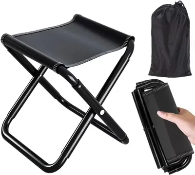 Obrázok produktu pre Skladacia Stolička 30 cm, Prenosná, Skladacia, Na Turistiku, Pikniky, Ľahká
