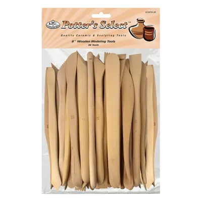 Produktbild von Royal & Langnickel 8 Zoll Holz-Modellierwerkzeuge, 38-er Pack