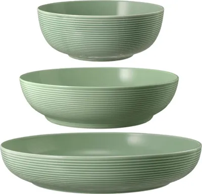 Produktbild von Seltmann Weiden Beat Salbeigrün Foodbowl Set 3tlg. 20/25/28 cm