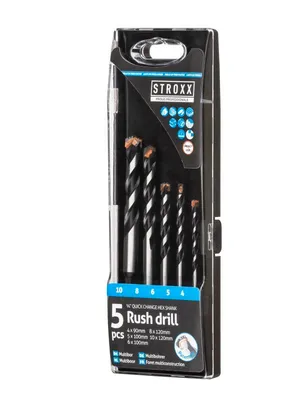 Produktbild von STROXX Multibohrer Set 5ST/Set 4,5,6,8 10mm 1/4" Schnellwechselhaft