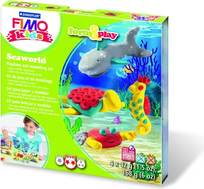 Zdjęcie produktu dla Staedtler Zestaw Fimo Kids Form&Play Ocean 4 x 42 g