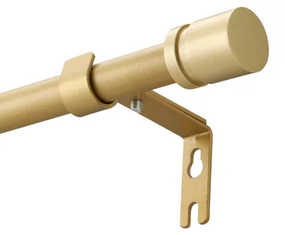 Productafbeelding van Gordijnroede - Uitschuifbaar - Voor gordijnen - Goudkleurig, 16 mm, 63-103 cm