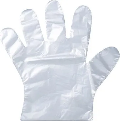 Obrázek produktu pro Rukavice HDPE bez otvoru, průhledné, 10 000 ks, celý karton