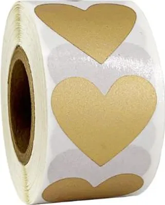 Obrázek produktu pro Samolepky HERZEN 25 mm GOLD x10