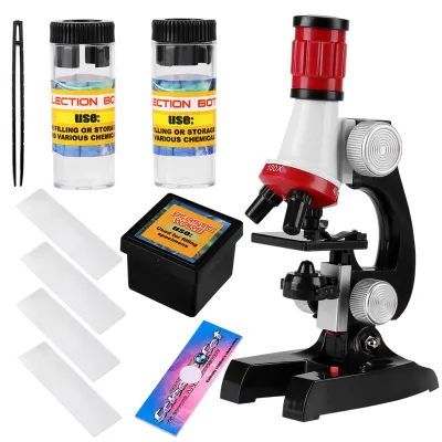 Immagine prodotto di Bambini Giocattolo educativo per bambini Casa Scuola Scienza Insegnamento Microscopio Monoculare Biologico