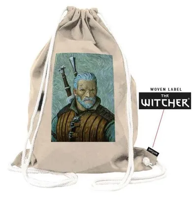 Image de T-shirt avec l'inscription "GERALT VAN GOGH ART" (inspiré de The Witcher)