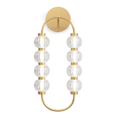 Produktbild von Maytoni Wandleuchte Amulet LED incl. Gold aus Silicone und Glas , Metall 800 Lumen 16W für Küche, Schlafzimmer, Wohnzimmer, Esszimmer, Lobby