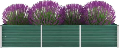 Image de Maison Exclusive - Potager surélevé Acier galvanisé 240x80x45 cm Vert