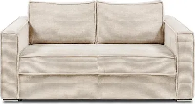 Produktbild von Schlafsofa mit Matratze 3-Sitzer - Cord - Beige - Liegefläche 140 cm -  Matratze 14 cm - LORETO