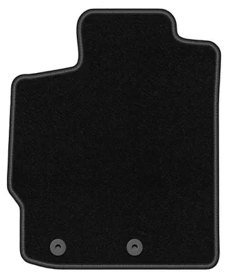 Obrázek produktu pro Velurový kobereček řidiče pro: Toyota Yaris II 2005-2011 (hatchback) – 1 ks, černý, na míru – Wielganizator BASIC