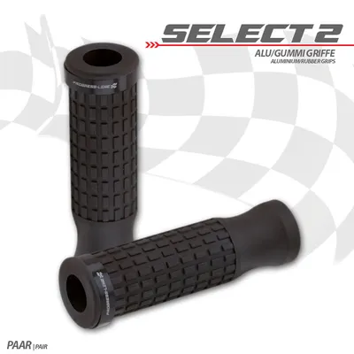 Produktbild von Griffgummiset Select2 7/8-22mm schwarz