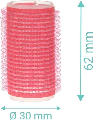 Produktbild von Unyqoos® MIJOMA Schaumstoff-Lockenwickler 24er Set – selbsthaftende Klettwickler, kein Zubehör nötig, hitzefreies Styling, Mintgrün/Rosa/Schwarz, Kunststoff
