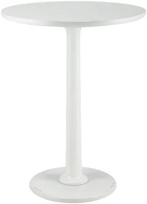Produktbild von Beistelltisch Farragut – Massives Mindiholz ​​| Farbe: Antik/Weiß | Abmessungen: 50x50x66 cm