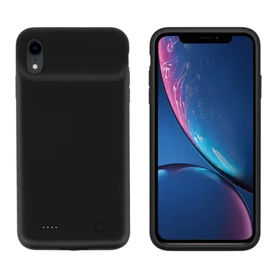 Produktbild von USAMS Akkuhülle, Schutzhülle mit 4000mAh Powerbank für iPhone XR - Schwarz