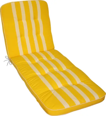 Produktbild von Herlag Liegenauflage Tilly 200x65x7cm Blockstreifen Gelb-Gestreift Fleckschutz