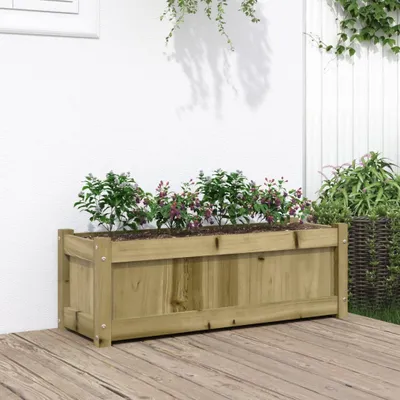 Produktbild von "2024"cloris Pflanzkübel 90x31x31 cm Kiefernholz Imprägniert - Beete pflanzen CHY33531699