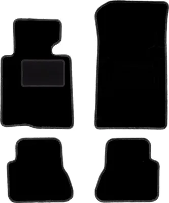 Obrázek produktu pro černé velurové rohože pro: E46 Kabriolet 2000-2007