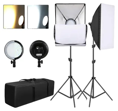 Obrázek produktu pro Sada softboxů, čtyři držáky lamp, nastavitelné osvětlení, model SH-RGX-03-02