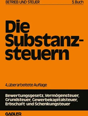 Produktbild von Die Substanzsteuern
