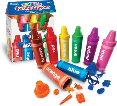 Productafbeelding van Learning Resources Regenboog Sortereneren Kleurpotloden 56 - Stuk Set
