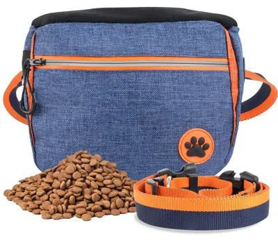 Produktbild von Vonsera Leckerlitasche für Hunde mit wasserdichte Reflektorstreifen, Bauchtasche