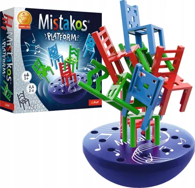 Produktbild von Ein verrücktes Familien-Arcade-Spiel: Mistakos Plattformstühle Trefl 02514
