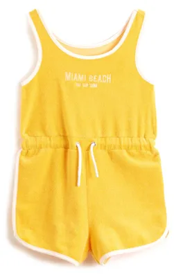 Produktbild von Koton Mädchen-Shorts, Overall, ärmellos, Rundhalsausschnitt, aus Frottee, mit Kordelzug