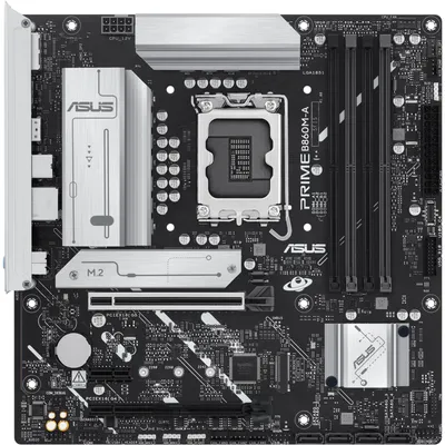 Produktbild von ASUS PRIME B860M-A-CSM, Intel, LGA 1851 (Socket V1), Intel Core Ultra (Series 2), DDR5-SDRAM, 256 GB, DIMM