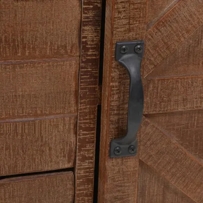 Immagine prodotto di vidaXL Armadio in legno massiccio di abete 64x33,5x75 cm marrone