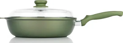 Zdjęcie produktu dla RISOLI Dr. Green® - Guss-Hochrandpfanne mit Glasdeckel - cm 24 Induktion RIS 00105DRIN/24 8001586010379