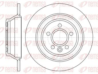 Produktbild von 2x REMSA Bremsscheibe 61265.00 hinten für VOLVO V70 III (135) S60 II (134) 302mm