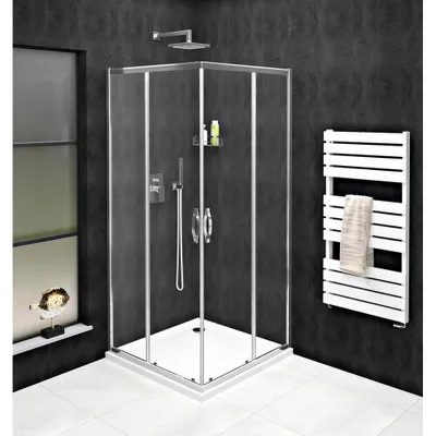 Produktbild von SIGMA SIMPLY Eckige Duschkabine 900x900 mm, Eckeinstieg, Klarglas