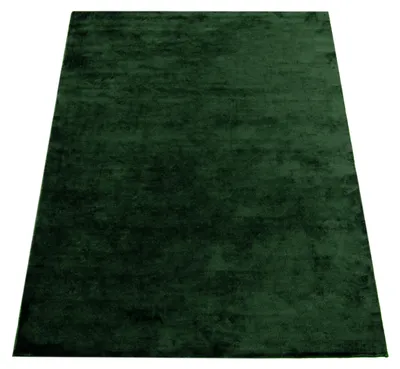 Produktbild von Waschbarer Teppich Wohnzimmer Kurzflor Einfarbiger Moderner Stil Weich grün Petrol Grösse 120x170 cm