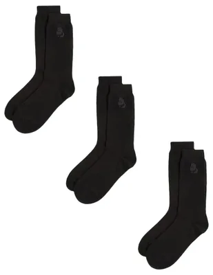 Immagine prodotto di KARL LAGERFELD, calzini da uomo con logo K/Kameo (confezione da 3), colore nero, taglia 39-42