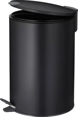 Image de Poubelle à pédale 12l noir - Kela Line - 10642 - mats