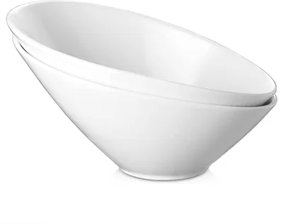 Productafbeelding van Set van 2 porseleinen schalen, 770 ml, wit