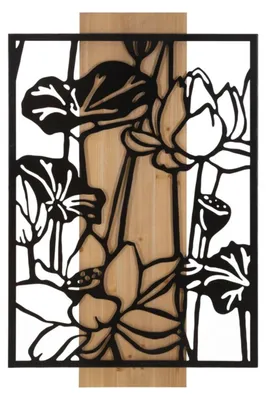 Immagine prodotto di Mauro Ferretti Pannello da parete Lotus 60x2x90 cm nero-marrone
